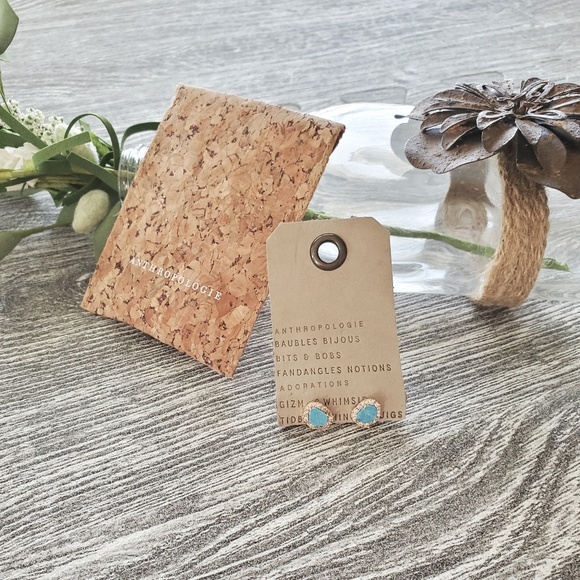Anthropologie Jewelry - NWT | Anthropologie Seaside Turquoise Studs